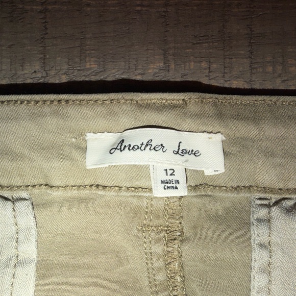 Women's size 12 Another Love Khaki Skirt summer work, casual skirt - Picture 5 of 5
